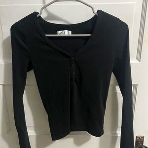 Hollister Black Long Sleeve Tee